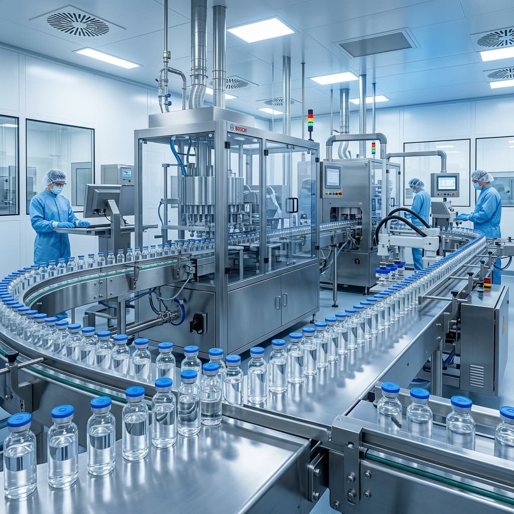 Automated pharmaceutical conveyor line