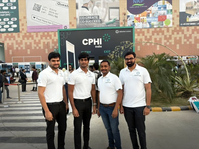 The Saanso team at CPHI India